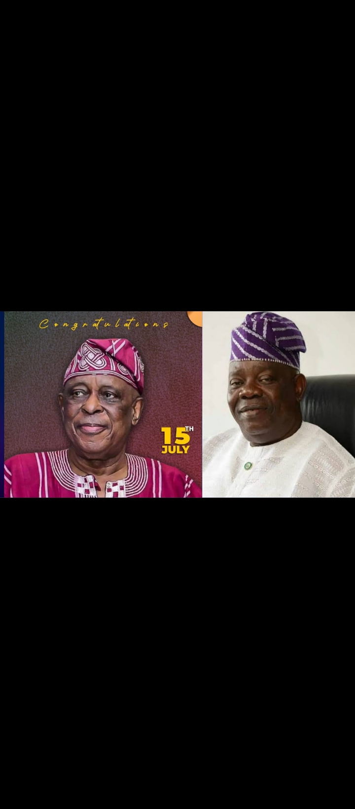 Former Ogun Commissioner, Jide Ojuko hails Chief Olusegun Osoba at 85