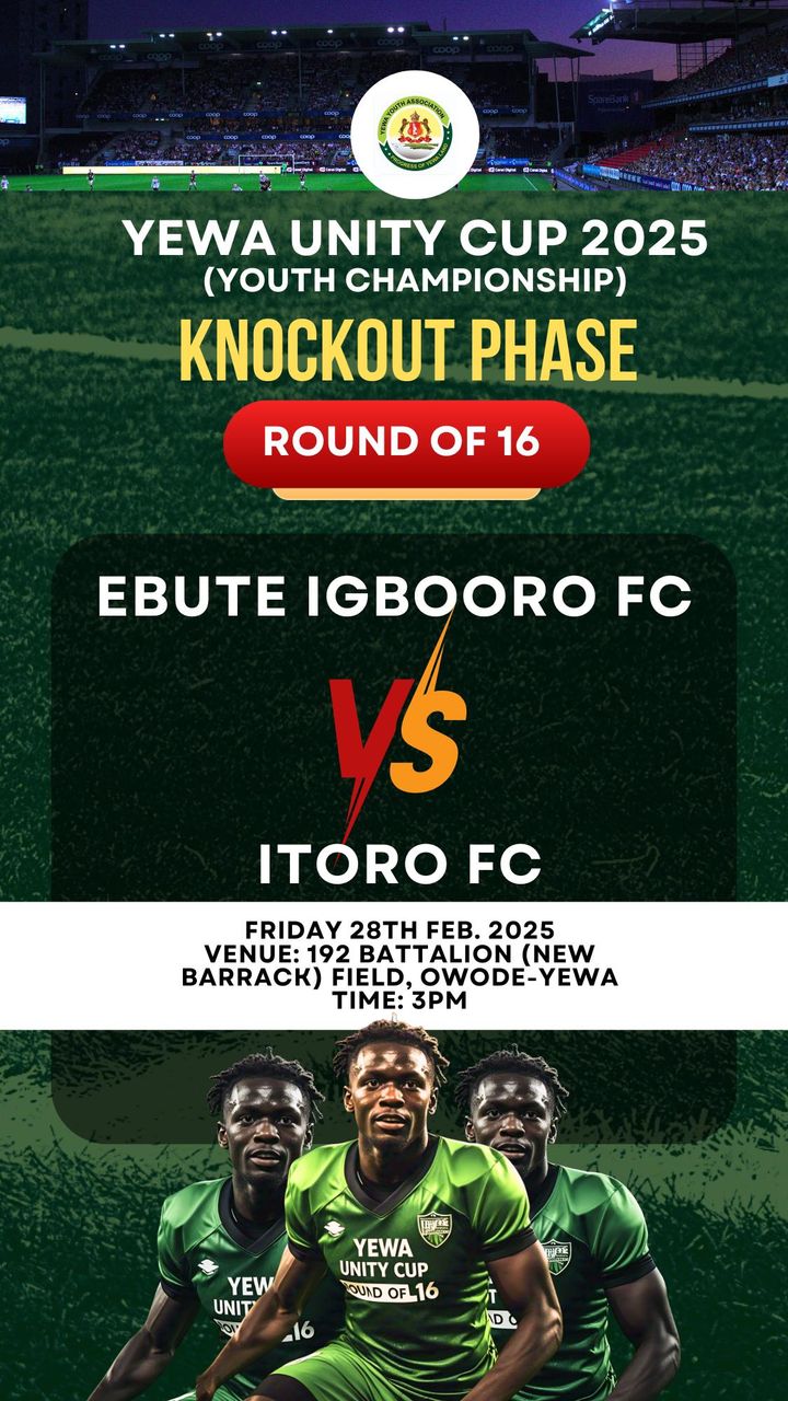 YEWA Unity Cup2025: Day 8 (Friday 28/02/2025) Second-round fixtures