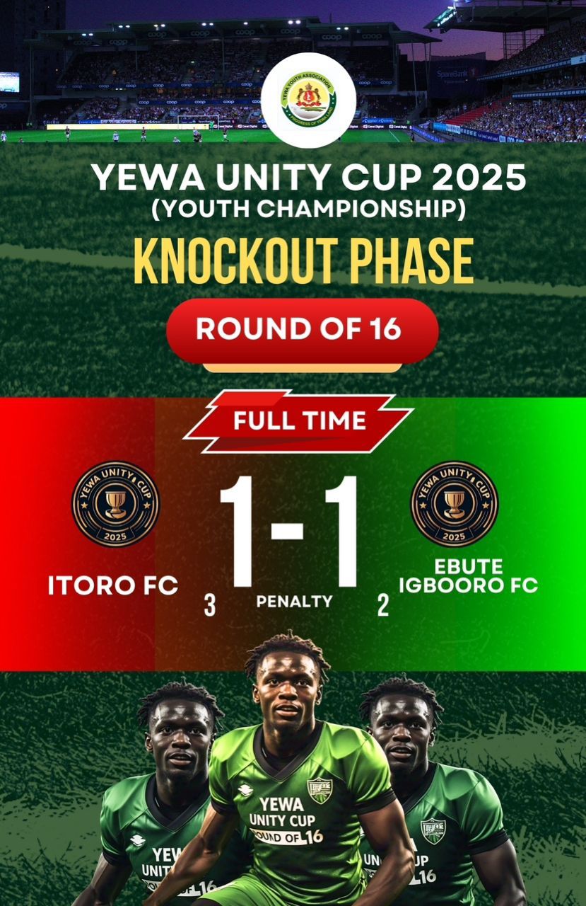 YEWA Unity Cup 2025 Day 8 Second-round results