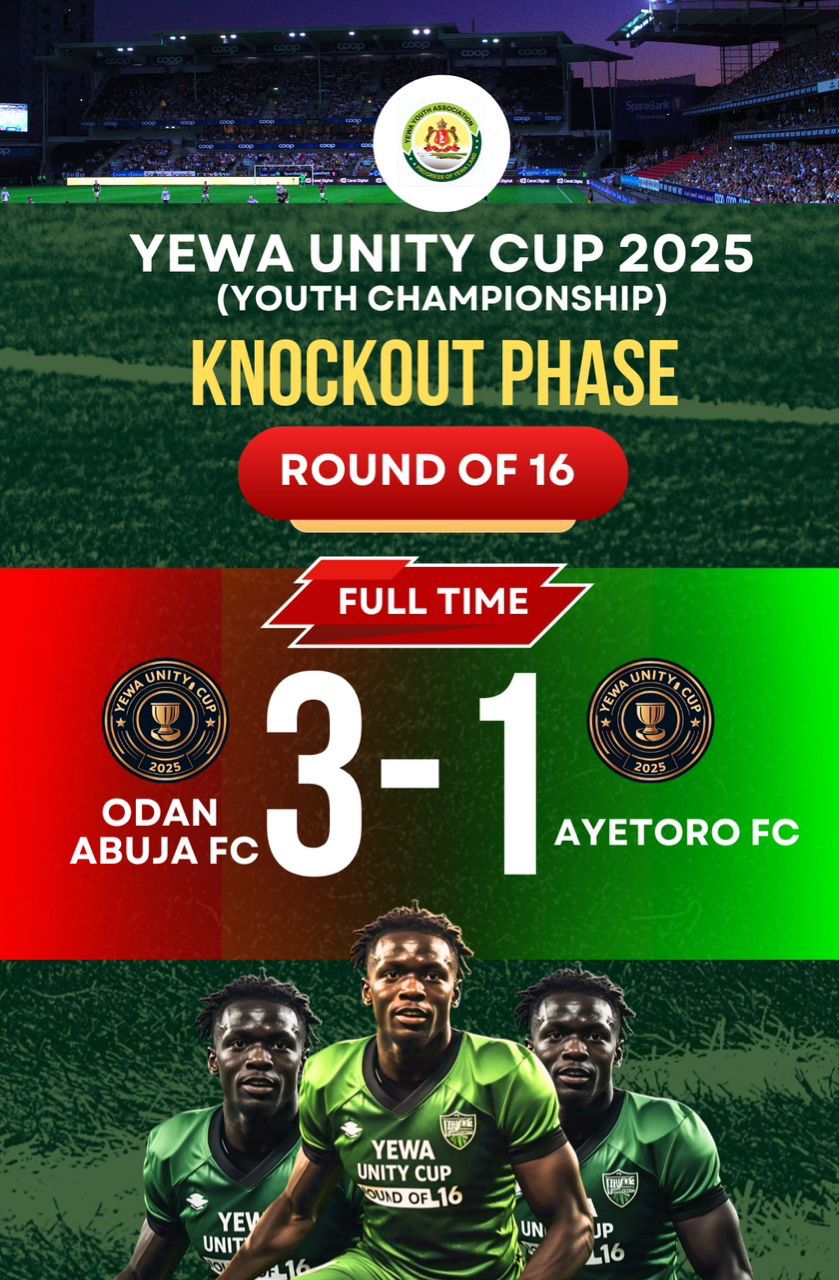 Round of 16 match results day 10 YEWA Unity Cup (Youth Championship) 2025