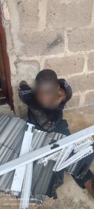 SO-SAFE CORPS ARRESTS SUSPECTED BURGLAR FOR STEALING ALUMINIUM WINDOW FRAMES IN ONIREKE