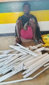 SO-SAFE CORPS NABS SUSPECT OVER ALLEGED BURGLARY AND STEALING OF ALUMINIUM WINDOW FRAMES